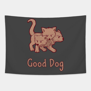 Cerberus Good Dog Tapestry