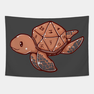 D20 Turtle Tapestry