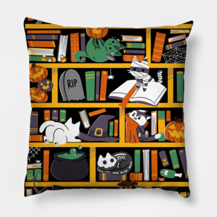 Halloween Library Pillow