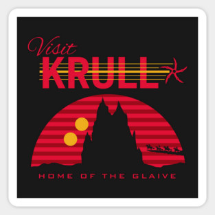 Visit Krull (red) Sticker