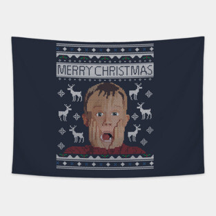 Home Alone Kevin Christmas Knit Tapestry