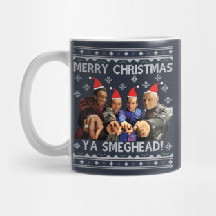 Red Dwarf Merry Christmas Ya Smeghead Mug