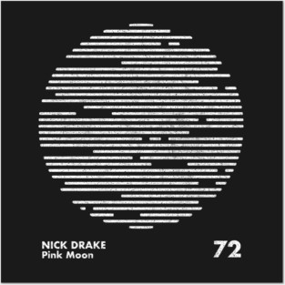 Nick Drake / Pink Moon / Minimalist Artwork Design Posters and Art