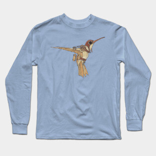 Steampunk Hummingbird Long Sleeve T-Shirt