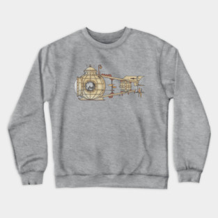 Steampunk Submarine Crewneck Sweatshirt