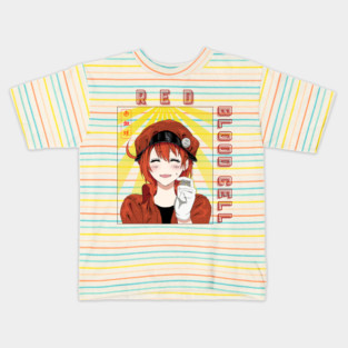 cells at work red blood cell with BACK PRINT Kids T-Shirt