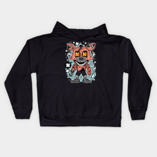 Nightmare Foxy Pop Art Kids Hoodie