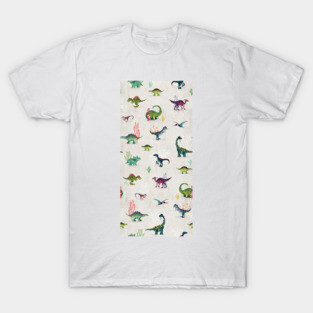 Ditsy bright dinosaurs T-Shirt