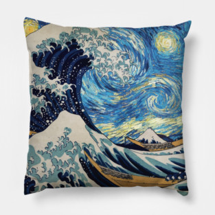 The Great Wave Pillow