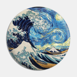 The Great Wave Pin