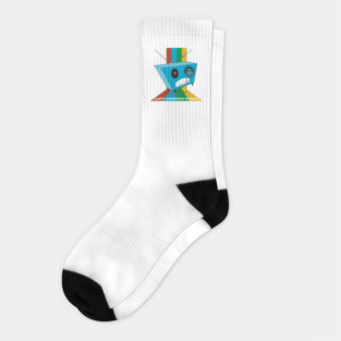 Retro Radio Head Socks