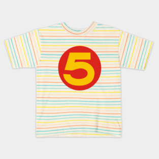 Speed Racer Number 5 Kids T-Shirt