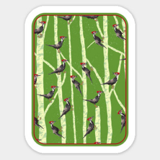 Woodpecker Pattern Sticker