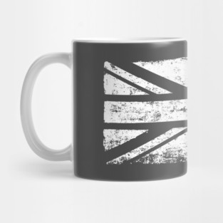 White grunge union jack Mug