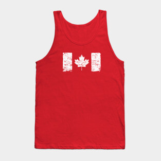 Grunge flag of Canada Tank Top