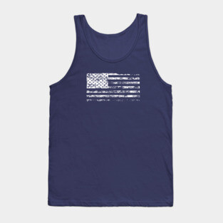 Grunge flag of USA Tank Top