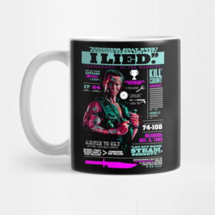Commando (1985) Infographic Mug