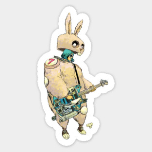 Rabbit Rock Sticker