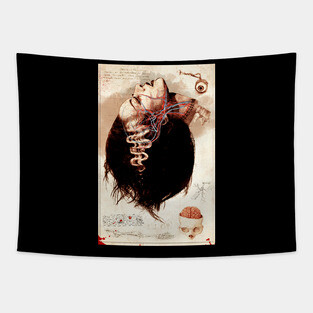 Bride of Frankenstein Anatomy Lesson Tapestry