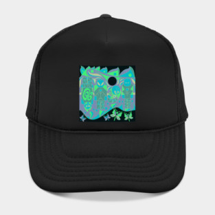 brick lego alien pattern ecopop Hat