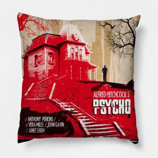 Psycho art movie inspired Pillow