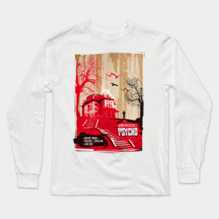 Psycho art movie inspired Long Sleeve T-Shirt