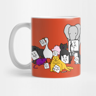 Cute Animals with Compassion ask R U OK Mug