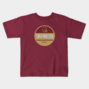 san francisco retro football Kids T-Shirt