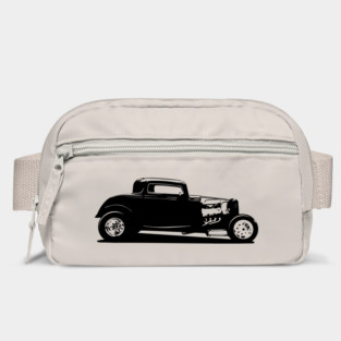 Classic American Thirties Hot Rod Car Silhouette Bag