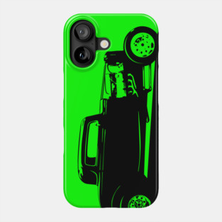 Classic American Thirties Hot Rod Car Silhouette Phone Case