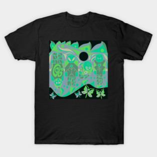 alien mandala brick doll ecopop T-Shirt