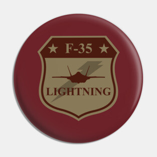 F-35 Lightning Patch (desert subdued) Pin