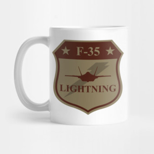 F-35 Lightning Patch (desert subdued) Mug