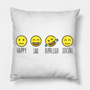 Spoonie Species: Mental health 'moji Pillow