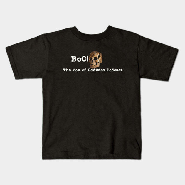 Skull BoO! Kids T-Shirt by The Box Of Oddities