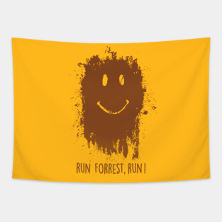 Run Forrest Gump Smile Tapestry