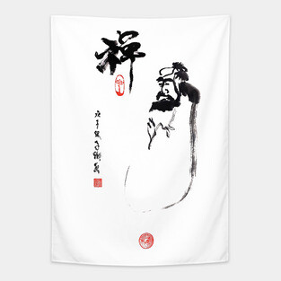 Zen Bodhidharma Tapestry
