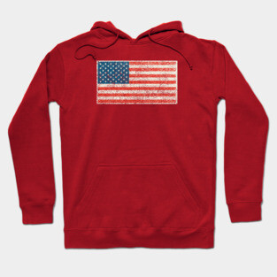 Weathered Flag USA Hoodie