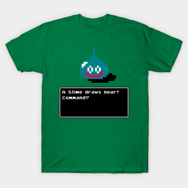 A Slime Draws Near! T-Shirt by Artificial Cheese
