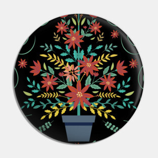 Classic Christmas: Folk Art Christmas Tree Pin