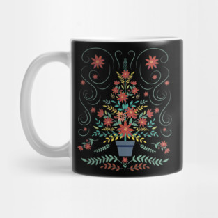 Classic Christmas: Folk Art Christmas Tree Mug