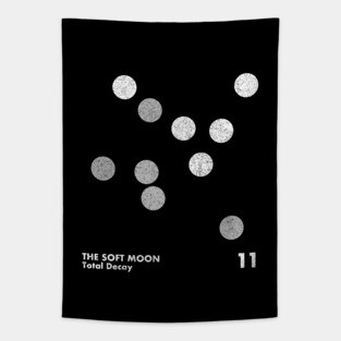 The Soft Moon / Minimalist Artwork Design Tapestry