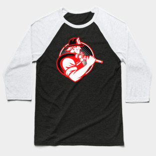 Firefighter Baseball T-Shirt