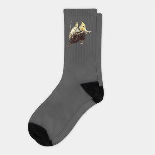 Lone Bird and Chick Socks