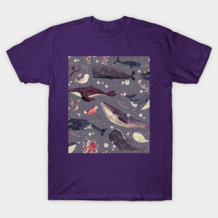 Whale song (lavander) T-Shirt
