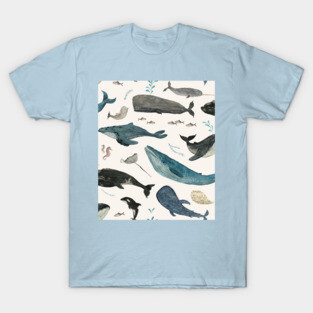 Whale song (blue) T-Shirt