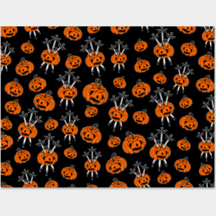 Pumpkin Patch Pattern Posters and Art