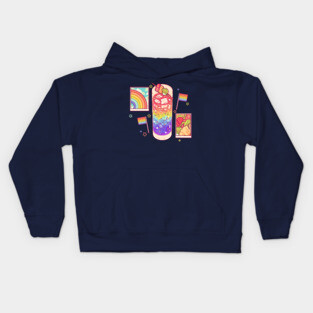 Lgbt drink Kids Hoodie