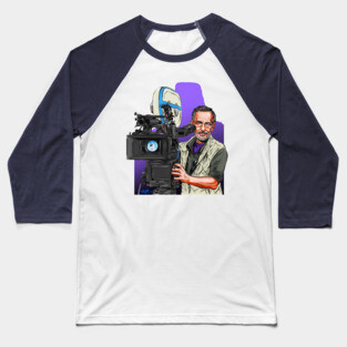 Steven Spielberg - An illustration by Paul Cemmick Baseball T-Shirt