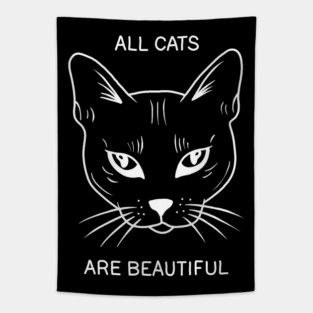 All Cats Are Beautiful Tapestry
